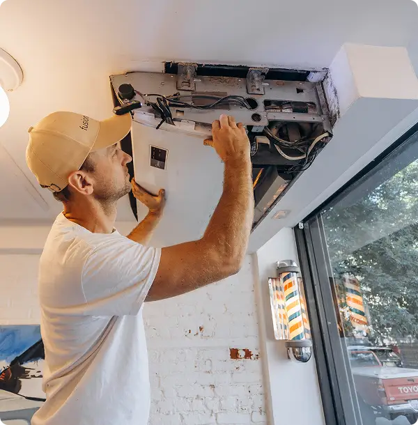 Instalación de servicio de HVAC