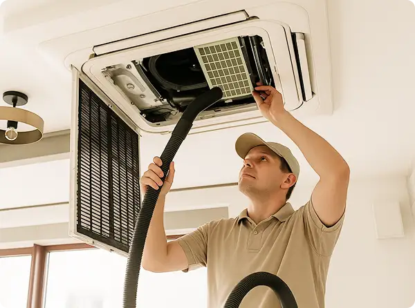 Ductería de HVAC residencial